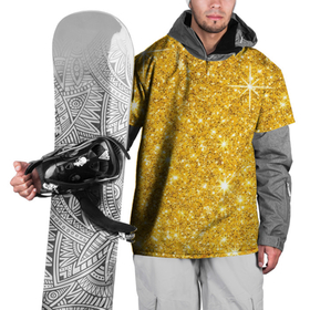 Накидка на куртку 3D с принтом Золотой блеск в Курске, 100% полиэстер |  | блеск | золото | сияние | стразы