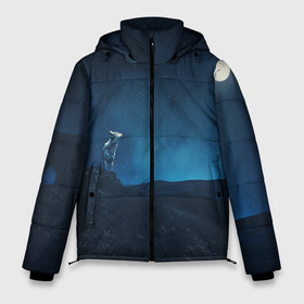Мужская зимняя куртка 3D с принтом WOLF(D) в Курске, верх — 100% полиэстер; подкладка — 100% полиэстер; утеплитель — 100% полиэстер | длина ниже бедра, свободный силуэт Оверсайз. Есть воротник-стойка, отстегивающийся капюшон и ветрозащитная планка. 

Боковые карманы с листочкой на кнопках и внутренний карман на молнии. | wolf | волк | волки | волчица | животные | одинокий волк