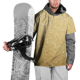 Накидка на куртку 3D с принтом Золотой песок в Екатеринбурге, 100% полиэстер |  | блеск | блёстки | золото | песок | розовое золото | розовый | сияние | стразы