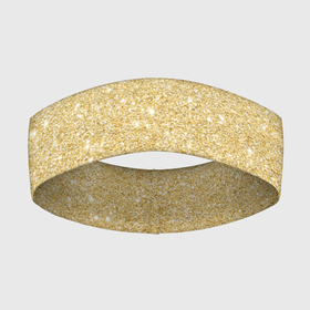 Повязка на голову 3D с принтом Золотой песок в Санкт-Петербурге,  |  | блеск | блёстки | золото | песок | розовое золото | розовый | сияние | стразы