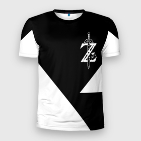 Мужская футболка 3D Slim с принтом ZELDA в Белгороде, 100% полиэстер с улучшенными характеристиками | приталенный силуэт, круглая горловина, широкие плечи, сужается к линии бедра | link | nintendo | zelda | зельда | линк | нинтендо