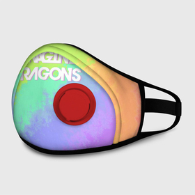 Маска из неопрена с принтом IMAGINE DRAGONS в Ухте, неопрен 100% | Форма огибающая нос. Резинки для ушей с дополнительной резинкой на затылке. Клапан для выдоха для активного дыхания при занятиях спортом. Эластичный материал маски и окантовки для лучшего растяжения и прилегания маски.  | dan reynolds | imagine dragons | rock | дэн рейнольдс | рок