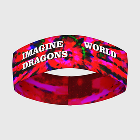 Повязка на голову 3D с принтом IMAGINE DRAGONS в Курске,  |  | dan reynolds | imagine dragons | rock | дэн рейнольдс | рок