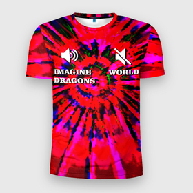 Мужская футболка 3D спортивная с принтом IMAGINE DRAGONS в Петрозаводске, 100% полиэстер с улучшенными характеристиками | приталенный силуэт, круглая горловина, широкие плечи, сужается к линии бедра | dan reynolds | imagine dragons | rock | дэн рейнольдс | рок