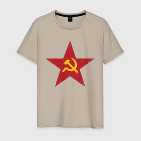 Мужская футболка хлопок с принтом Звезда СССР в Курске, 100% хлопок | прямой крой, круглый вырез горловины, длина до линии бедер, слегка спущенное плечо. | communism | lenin | retro | socialism | soviet | soyuz | stalin | union | ussr | vintage | винтаж | звезда | классика | классический | коба | коммунизм | ленин | лого | логотип | молот | ретро | серп | символ | советский | социализ