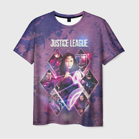 Мужская футболка 3D с принтом Justice League , 100% полиэфир | прямой крой, круглый вырез горловины, длина до линии бедер | aquaman | batman | cyborg | flash | justice league movie | superman | vdpartat | wonder woman | аквамен | бетмен | лига справедливости | супермен | флеш | чудо женщина