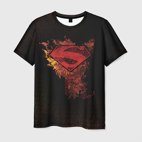 Мужская футболка 3D с принтом Superman , 100% полиэфир | прямой крой, круглый вырез горловины, длина до линии бедер | man | steel | superman | vdzajul | супермен | супермэн