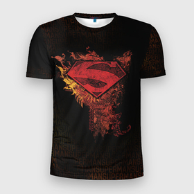 Мужская футболка 3D спортивная с принтом Superman , 100% полиэстер с улучшенными характеристиками | приталенный силуэт, круглая горловина, широкие плечи, сужается к линии бедра | Тематика изображения на принте: man | steel | superman | vdzajul | супермен | супермэн