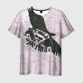 Мужская футболка 3D с принтом Птица в Тюмени, 100% полиэфир | прямой крой, круглый вырез горловины, длина до линии бедер | man | steel | superman | vdzajul | супермен | супермэн