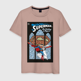 Мужская футболка хлопок с принтом The wedding в Петрозаводске, 100% хлопок | прямой крой, круглый вырез горловины, длина до линии бедер, слегка спущенное плечо. | man | steel | superman | vdzajul | супермен | супермэн
