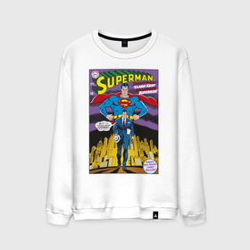 Мужской свитшот хлопок с принтом Clark Kent в Белгороде, 100% хлопок |  | man | steel | superman | vdzajul | супермен | супермэн