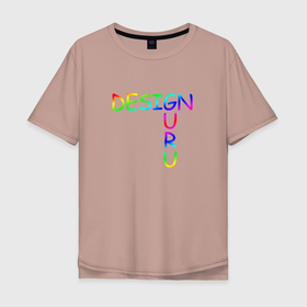 Мужская футболка хлопок Oversize с принтом Design Guru , 100% хлопок | свободный крой, круглый ворот, “спинка” длиннее передней части | cmyk | design | designer | illustrator | photoshop | rgb | дезигнер | дизайн | дизанер | ргб