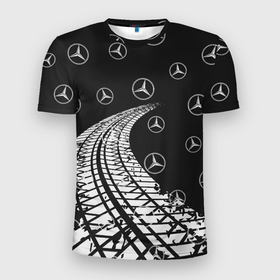 Мужская футболка 3D Slim с принтом MERCEDES   МЕРСЕДЕС в Новосибирске, 100% полиэстер с улучшенными характеристиками | приталенный силуэт, круглая горловина, широкие плечи, сужается к линии бедра | amg | auto | bens | benz | logo | merc | mercedes | mercedes benz | mersedes | moto | star | vthctltc | авто | амг | бенц | звезда | класс | лого | логотип | мерин | мерс | мерседес | мерседес бенц | мото | символ | символы | ьуксувуы