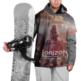Накидка на куртку 3D с принтом Horizon Forbidden West в Санкт-Петербурге, 100% полиэстер |  | aloy | guerrilla games | horizon forbidden west | hunt | zero dawn | горизонт | запретный запад | игры | нулевой рассвет | охота | элой