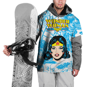 Накидка на куртку 3D с принтом Чудо-женщина в Тюмени, 100% полиэстер |  | Тематика изображения на принте: dc | diana | vdsvar | warner bros. | warner premiere | wonder woman | чудо женщина