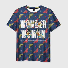 Мужская футболка 3D с принтом Ты сильнее, чем ты думаешь в Тюмени, 100% полиэфир | прямой крой, круглый вырез горловины, длина до линии бедер | dc | diana | vdsvar | warner bros. | warner premiere | wonder woman | you are stronger than you believe | кери расселл | чудо женщина
