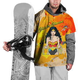 Накидка на куртку 3D с принтом Принцесса амазонок Диана в Тюмени, 100% полиэстер |  | Тематика изображения на принте: dc | diana | vdsvar | warner bros. | warner premiere | wonder woman | кери расселл | чудо женщина