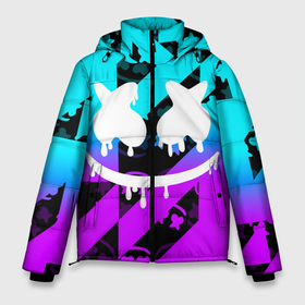 Мужская зимняя куртка 3D с принтом Fortnite Marshmello в Белгороде, верх — 100% полиэстер; подкладка — 100% полиэстер; утеплитель — 100% полиэстер | длина ниже бедра, свободный силуэт Оверсайз. Есть воротник-стойка, отстегивающийся капюшон и ветрозащитная планка. 

Боковые карманы с листочкой на кнопках и внутренний карман на молнии. | Тематика изображения на принте: archetype | fortnite | fortnite x | game | ikonik | marshmello | raven | архетип | ворон | игра | иконик | маршмелло | фортнайт