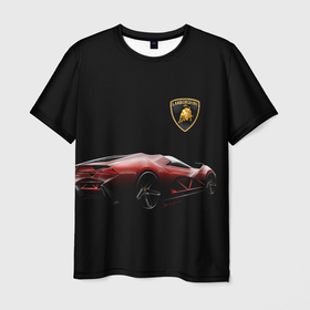 Мужская футболка 3D с принтом Lamborghini , 100% полиэфир | прямой крой, круглый вырез горловины, длина до линии бедер | bolide | car | italy | lamborghini | motorsport | power.prestige | автомобиль | автоспорт | болид | италия | ламборгини | мощь | престиж