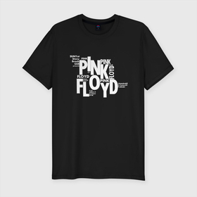 Мужская футболка хлопок Slim с принтом PINK FLOYD в Тюмени, 92% хлопок, 8% лайкра | приталенный силуэт, круглый вырез ворота, длина до линии бедра, короткий рукав | floyd | pink | rock | группа | музыка | пинк | рок | флойд