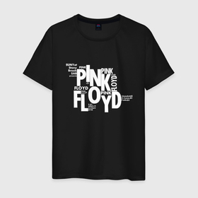 Мужская футболка хлопок с принтом PINK FLOYD , 100% хлопок | прямой крой, круглый вырез горловины, длина до линии бедер, слегка спущенное плечо. | Тематика изображения на принте: floyd | pink | rock | группа | музыка | пинк | рок | флойд