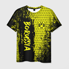 Мужская футболка 3D с принтом Borussia Dortmund в Белгороде, 100% полиэфир | прямой крой, круглый вырез горловины, длина до линии бедер | borussia | bvb | dortmund | fifa | football | soccer | uefa | боруссия | германия | клуб | лига | матч | мяч | спорт | уефа | фифа | футбол | шмельцер