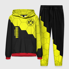 Мужской костюм 3D (с толстовкой) с принтом Borussia Dortmund в Кировске,  |  | borussia | bvb | dortmund | fifa | football | soccer | uefa | боруссия | германия | клуб | лига | матч | мяч | спорт | уефа | фифа | футбол | шмельцер