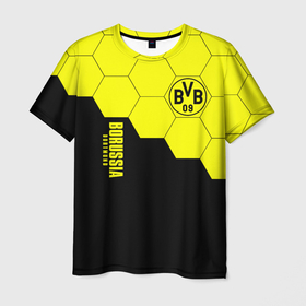 Мужская футболка 3D с принтом Borussia Dortmund , 100% полиэфир | прямой крой, круглый вырез горловины, длина до линии бедер | borussia | bvb | dortmund | fifa | football | soccer | uefa | боруссия | германия | клуб | лига | матч | мяч | спорт | уефа | фифа | футбол | шмельцер