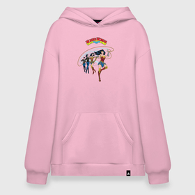 Худи SuperOversize хлопок с принтом Приключения Чудо женщины в Ухте, 70% хлопок, 30% полиэстер, мягкий начес внутри | карман-кенгуру, эластичная резинка на манжетах и по нижней кромке, двухслойный капюшон
 | 