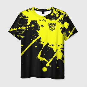Мужская футболка 3D с принтом FC Borussia в Белгороде, 100% полиэфир | прямой крой, круглый вырез горловины, длина до линии бедер | football | germany | sancho dortmund | soccer | бавария | боруссия | дортмунд | лига чемпионов | псж | футбол | холанд | эрлинг холанд