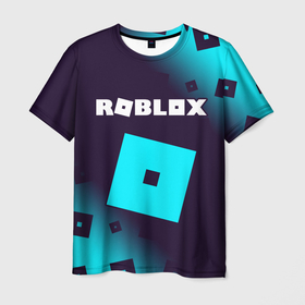 Мужская футболка 3D с принтом ROBLOX   РОБЛОКС в Петрозаводске, 100% полиэфир | прямой крой, круглый вырез горловины, длина до линии бедер | blocks | blox | game | games | logo | minecraft | mobile | online | roblocks | roblox | robux | studio | блоки | игра | игры | квадрат | квадратик | кщидщч | лого | логотип | майнкрафт | онлайн | роблокс | робукс | символ | символы | студия