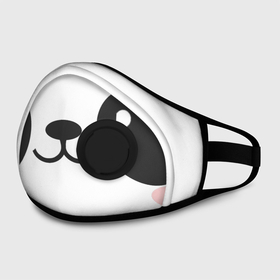 Маска из неопрена с принтом Panda в городе Новоалтайск, неопрен 100% | Форма огибающая нос. Резинки для ушей с дополнительной резинкой на затылке. Клапан для выдоха для активного дыхания при занятиях спортом. Эластичный материал маски и окантовки для лучшего растяжения и прилегания маски.  | Тематика изображения на принте: 2d | panda | маска для сна | милые животные | панда | панды