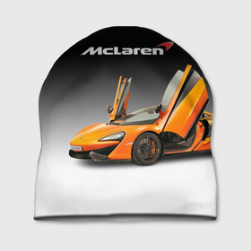 Шапка 3D с принтом McLaren в Кировске, 100% полиэстер | универсальный размер, печать по всей поверхности изделия | bolide | car | mclaren | motorsport | power | prestige | автомобиль | автоспорт | болид | мощь | престиж