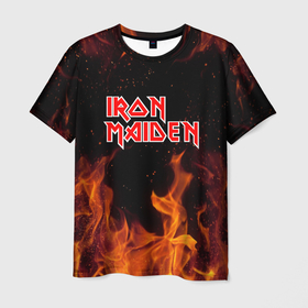 Мужская футболка 3D с принтом Iron Maiden в Новосибирске, 100% полиэфир | прямой крой, круглый вырез горловины, длина до линии бедер | iron | iron maiden | maiden | music | rock | айрон майден | айрон мейден | музыка | рок
