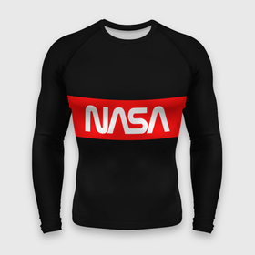 Мужской рашгард 3D с принтом NASA в Новосибирске,  |  | Тематика изображения на принте: logo | logo nasa | nasa | space | америка | арт | космос | лого | лого наса | логотип | логотип наса | наса | спэйс