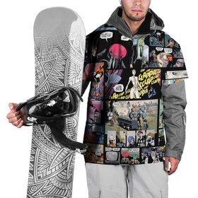 Накидка на куртку 3D с принтом Академия Амбрелла в Курске, 100% полиэстер |  | Тематика изображения на принте: the umbrella academy | umbrella | академия амбрелла | амбрелла | зонтик | комиксы