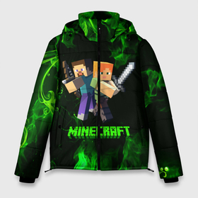 Мужская зимняя куртка 3D с принтом Minecraft в городе Новоалтайск, верх — 100% полиэстер; подкладка — 100% полиэстер; утеплитель — 100% полиэстер | длина ниже бедра, свободный силуэт Оверсайз. Есть воротник-стойка, отстегивающийся капюшон и ветрозащитная планка. 

Боковые карманы с листочкой на кнопках и внутренний карман на молнии. | craft | creeper | dungeon | dungeons | earth | game | logo | mine | minecraft | mobile | online | дунгеонс | земля | зомби | игра | крипер | лого | майкрафт | майнкрафт | мобайл | онлайн | подземелье | подземелья