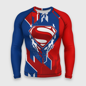 Мужской рашгард 3D с принтом Знак Супермен в Новосибирске,  |  | justice league movie | superman logo | vdpartat | геометрия | знаки | лига справедливости | логотипы | символы | супермен