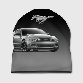 Шапка 3D с принтом Mustang в Новосибирске, 100% полиэстер | универсальный размер, печать по всей поверхности изделия | car | hoofs | horse | mane | motorsport | mustang | power | prestige | tail | usa | автомобиль | автоспорт | грива | конь | копыта | лошадь | мощь | мустанг | престиж | сша | хвост