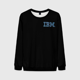 Мужской свитшот 3D с принтом IBM Company в Екатеринбурге, 100% полиэстер с мягким внутренним слоем | круглый вырез горловины, мягкая резинка на манжетах и поясе, свободная посадка по фигуре | company | ibm | it | logo | айбиэм | компьютеры | лого