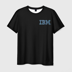Мужская футболка 3D с принтом IBM Company в Тюмени, 100% полиэфир | прямой крой, круглый вырез горловины, длина до линии бедер | company | ibm | it | logo | айбиэм | компьютеры | лого