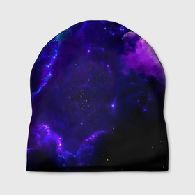Шапка 3D с принтом Космическое небо в Курске, 100% полиэстер | универсальный размер, печать по всей поверхности изделия | арт | звёзды | иний | космос | облако | розовый | сияние | тёмный | туманность | фиолоетовый | черный | яркие цвета