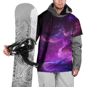 Накидка на куртку 3D с принтом Космическое небо в Тюмени, 100% полиэстер |  | Тематика изображения на принте: арт | звёзды | космос | облако | розовый | синий | сияние | туманность | фиолетовый | яркие цвета