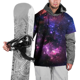 Накидка на куртку 3D с принтом Космическое небо в Кировске, 100% полиэстер |  | Тематика изображения на принте: арт | звёзды | космос | красный | облако | розовый | синий | сияние | темный | туманность | фиолетовый | яркие цвета