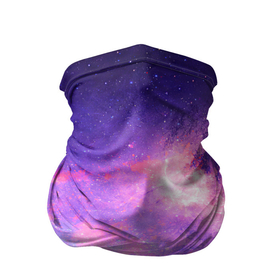 Бандана-труба 3D с принтом Космические дали в Белгороде, 100% полиэстер, ткань с особыми свойствами — Activecool | плотность 150‒180 г/м2; хорошо тянется, но сохраняет форму | арт | звёзды | космос | красный | облако | розовый | синий | сияние | темный | туманность | фиолетовый | чёрный | яркие цвета