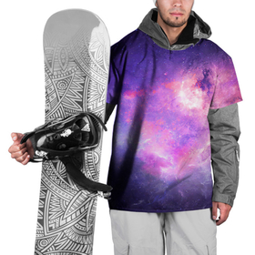 Накидка на куртку 3D с принтом Космические дали в Тюмени, 100% полиэстер |  | арт | звёзды | космос | красный | облако | розовый | синий | сияние | темный | туманность | фиолетовый | чёрный | яркие цвета