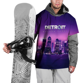 Накидка на куртку 3D с принтом Detroit Become Human(S) в Екатеринбурге, 100% полиэстер |  | Тематика изображения на принте: android | connor | detroit become human | game | rk 800 | urban | будущее | город | детроит | игры | мир | роботы | технологии