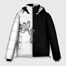 Мужская зимняя куртка 3D с принтом Пантера в Белгороде, верх — 100% полиэстер; подкладка — 100% полиэстер; утеплитель — 100% полиэстер | длина ниже бедра, свободный силуэт Оверсайз. Есть воротник-стойка, отстегивающийся капюшон и ветрозащитная планка. 

Боковые карманы с листочкой на кнопках и внутренний карман на молнии. | Тематика изображения на принте: мультик | мультфильм | пантера | персонаж | розовая пантера