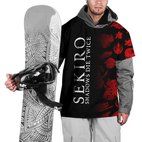 Накидка на куртку 3D с принтом Sekiro: Shadows Die Twice 2 в Петрозаводске, 100% полиэстер |  | sekiro | shadows | логотип | секиро | япония