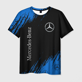 Мужская футболка 3D с принтом MERCEDES   МЕРСЕДЕС в Белгороде, 100% полиэфир | прямой крой, круглый вырез горловины, длина до линии бедер | amg | auto | bens | benz | logo | merc | mercedes | mercedes benz | mersedes | moto | star | vthctltc | авто | амг | бенц | звезда | класс | лого | логотип | мерин | мерс | мерседес | мерседес бенц | мото | символ | символы | ьуксувуы